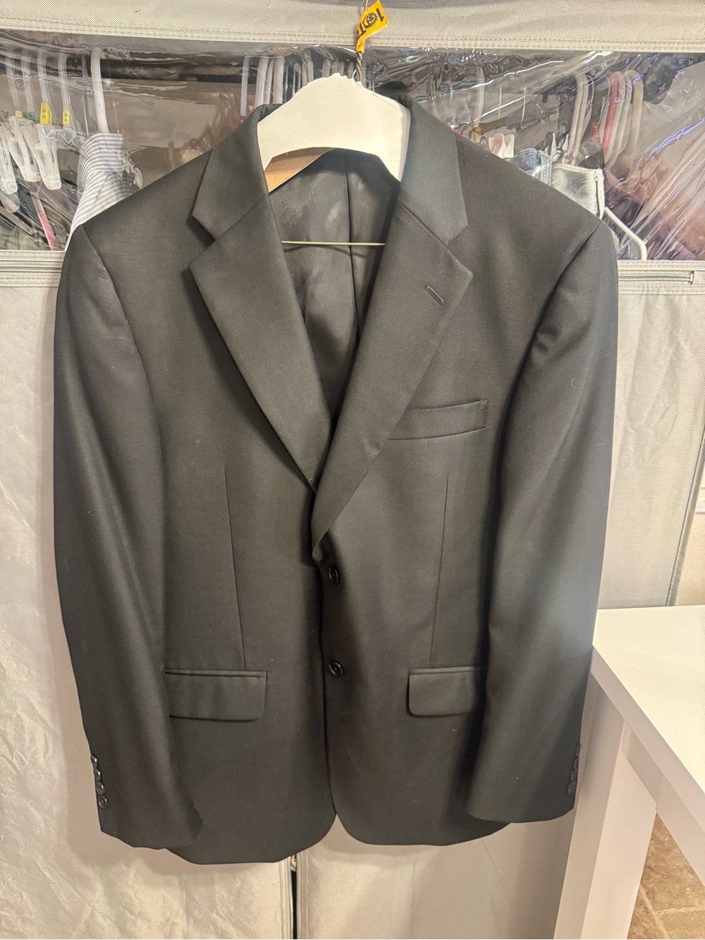 Classic Men's Black Two-Button Suit Jacket Concepts by Claiborne- Size 40S